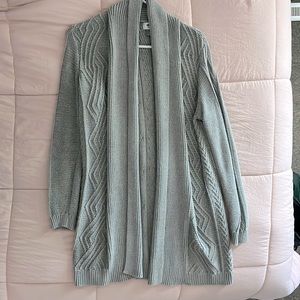 Old Navy Grey Knitted Cardigan Sweater
